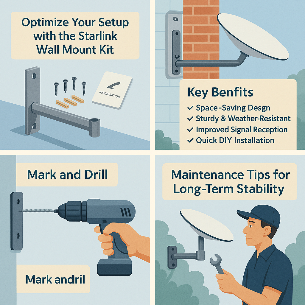 Starlink Wall Mount Kit – Secure & Space-Saving