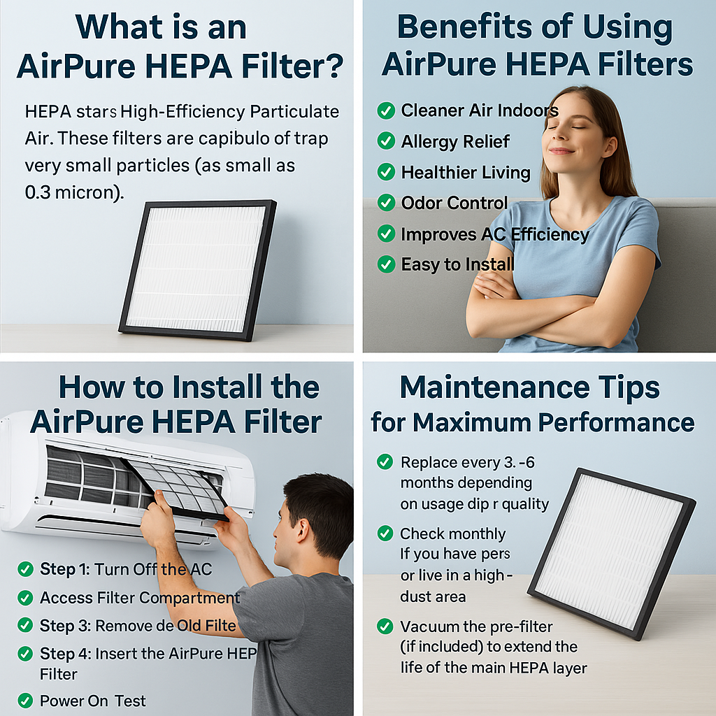 AirPure HEPA Filter for Air Conditioners – Breathe Clean Air